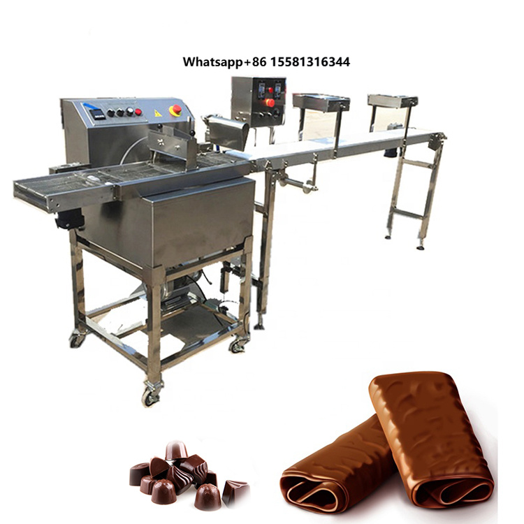 Chocolate Snack - เครื่องเคลือบช็อกโกแลตโดนัท เครื่องแปรรูปโกโก้ สำหรับสายการผลิตเคลือบขนม