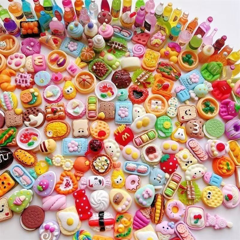 Food Snacks Drinks - ของเล่นอาหารจิ๋ว ของเล่นเรซิ่น ขนม ของดื่ม ไวน์ ของเล่นอาหารจิ๋ว
