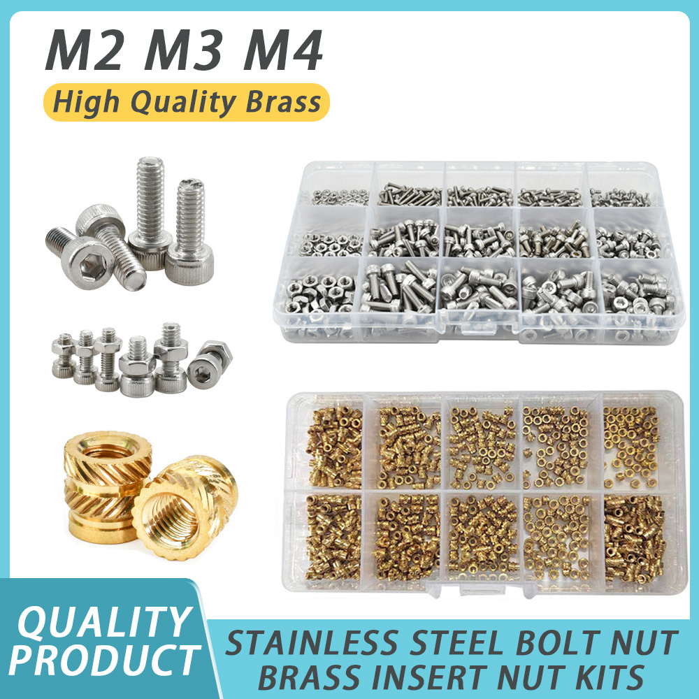 ชุดน็อตยึดแบบหลอมร้อน M2 M3 M4 - Nuts Mix บทวิจารณ์และราคา